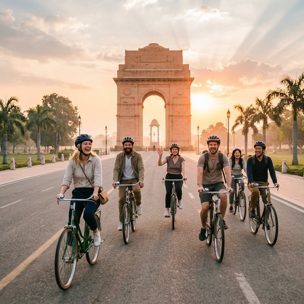 New Delhi Sunrise Bicycle Tour — India Gate