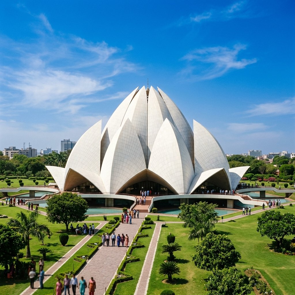 Lotus Temple Delhi Famous Temples